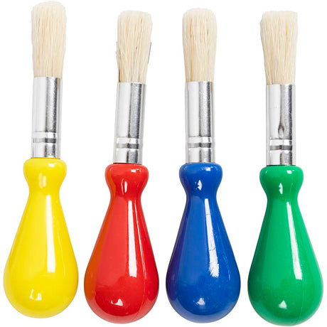 Creativ company https: www.cchobby.nl kinderkwasten-l-11-5-cm-d-13-mm-b-11-mm-rond-4-stuk-1-doos