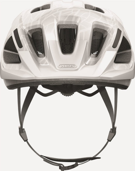 Abus fietshelm aduro 3.0 white art l - 58-62 cm - wit - geschikt voor gebruik op elektrische fietsen - stadsfietsen - 320 g
