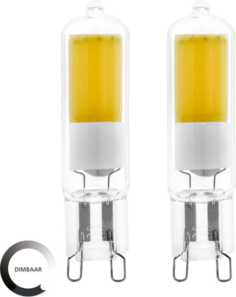 Eglo led lamp - g9 - ø 1.6 cm - helder - 2700k - dimbaar - 2 stuks