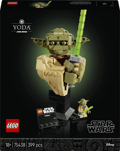 Lego star wars yoda buste bouwpakket voor volwassenen - 75438