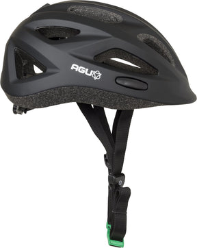 Agu kids go - kinderhelm - in-mold - 48-54cm - en1080 - zwart - veiligheid en zichtbaarheid