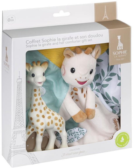Sophie la girafe sophie de giraf cadeauset - inclusief sophie de giraf bijtspeeltje en zacht knuffeldoekje - perfect kraamcadeau voor baby's