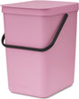 Brabantia sort go prullenbak - 25 l - lilac pink