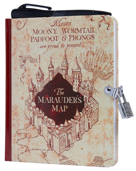 Harry potter lock and key - : marauder's map invisible ink lock key diary