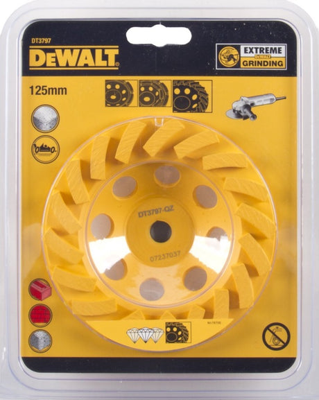 Dewalt diamanten schild voor het slijpen van beton 125mm turbo