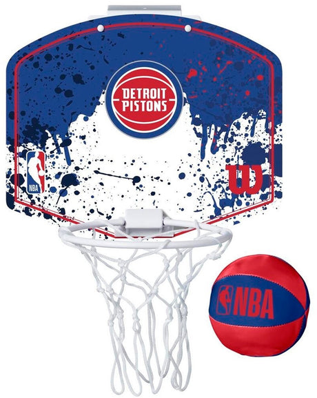 Wilson team mini hoop nba pistons set met bal en mini basketbalbord veelkleurig one size