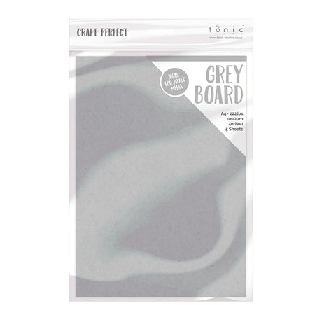 Craft perfect by tonic studios craft perfect • grey board a4 5pcs