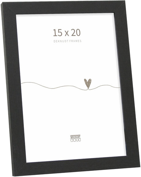 Deknudt frames fotolijst - zwart - s44cf2 - voor foto: 15x20 cm