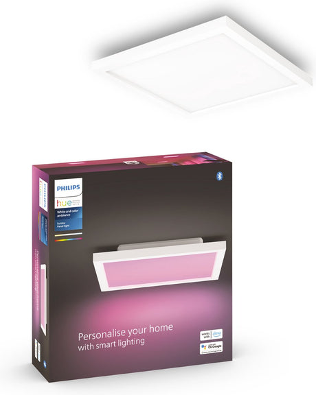 Philips hue surimu - paneellamp - wit en gekleurd licht - wit - vierkant