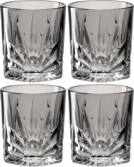 Leonardo whiskeyglas 330ml grijs capri - set van 4