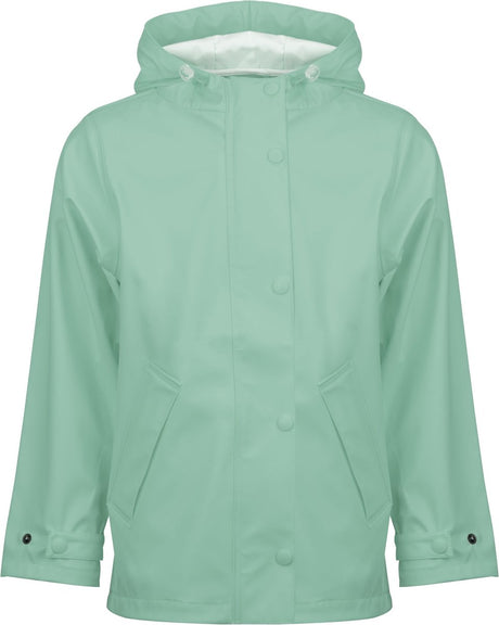Ralka regenjas junior - sprinkle - mintgroen - maat 140