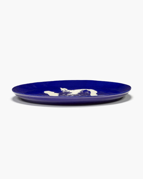 Serax - ottolenghi feast - serveerschaal l - donkerblauw wit - 44 ø