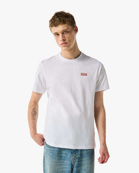 Hunter red label essentials logo t-shirt white - maat xl