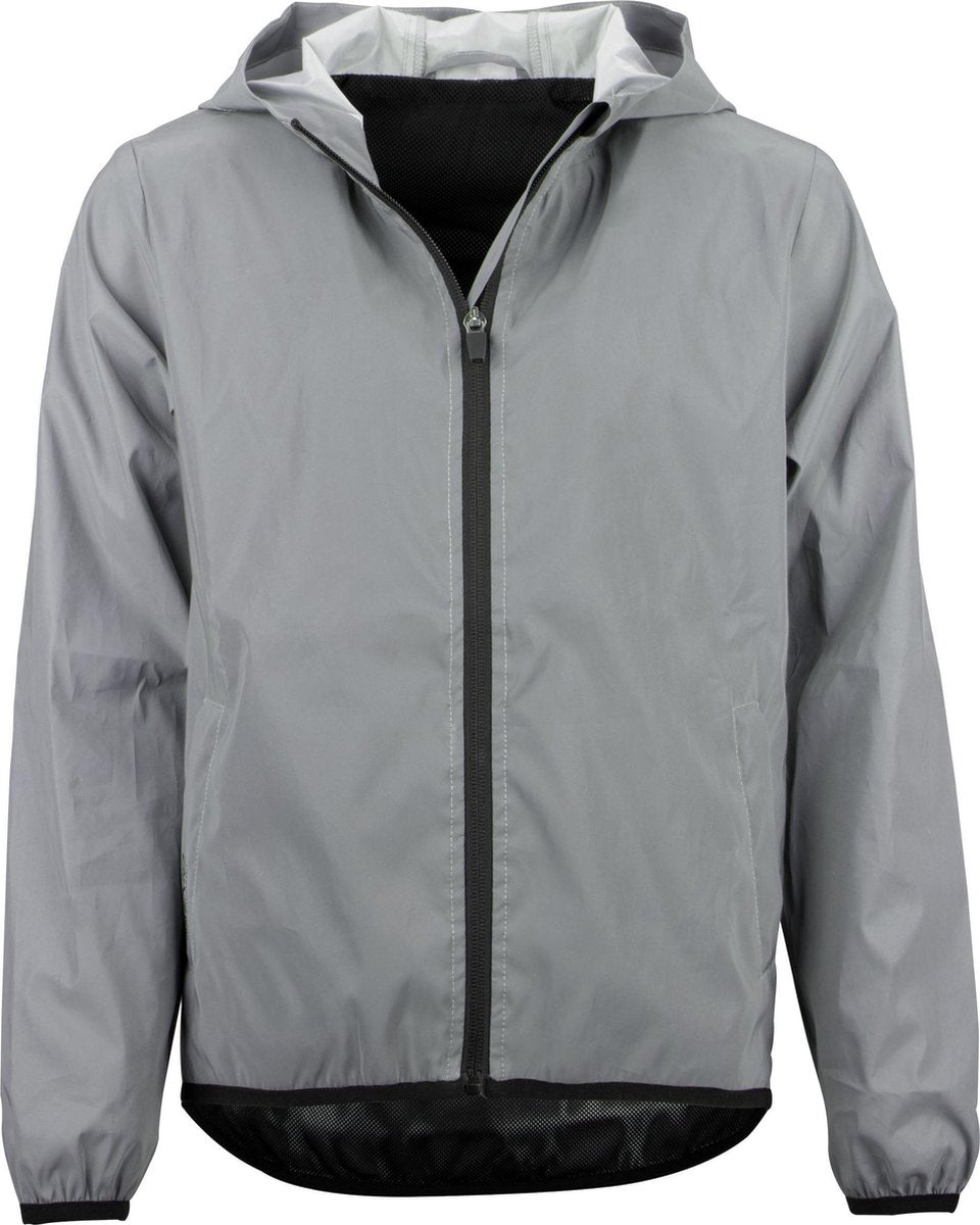 Avento full reflective jas met capuchon - junior - maat 164