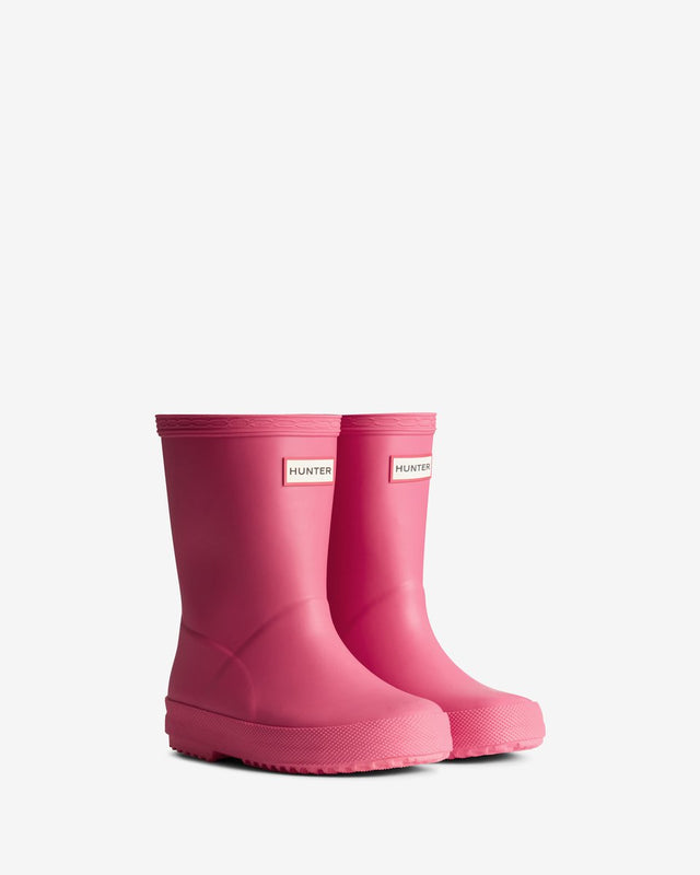 Hunter first boot unisex regenlaarzen - roze 29