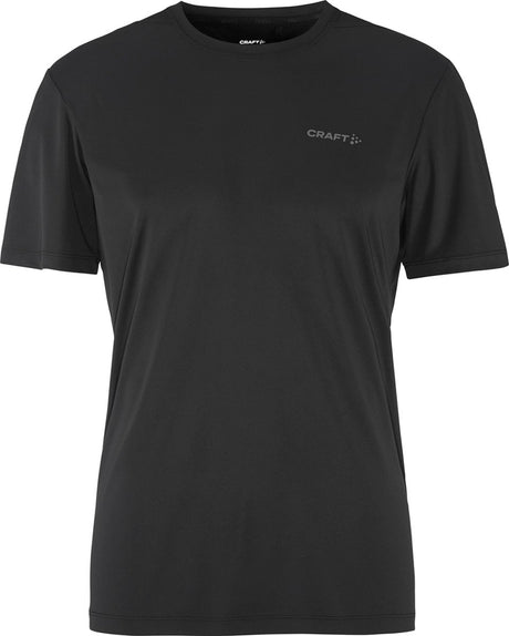 Craft core essence ss tee 2 m heren sportshirt - zwart l
