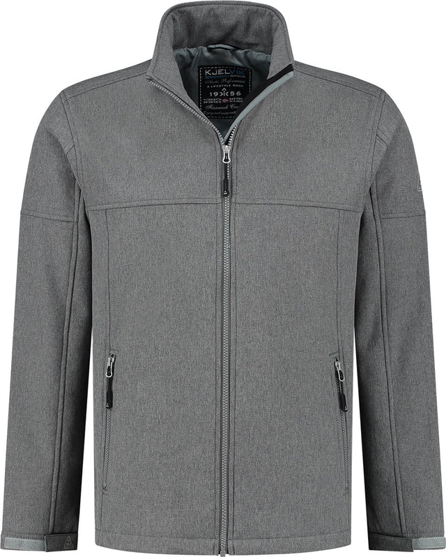 Kjelvik softshell jas odense grijs