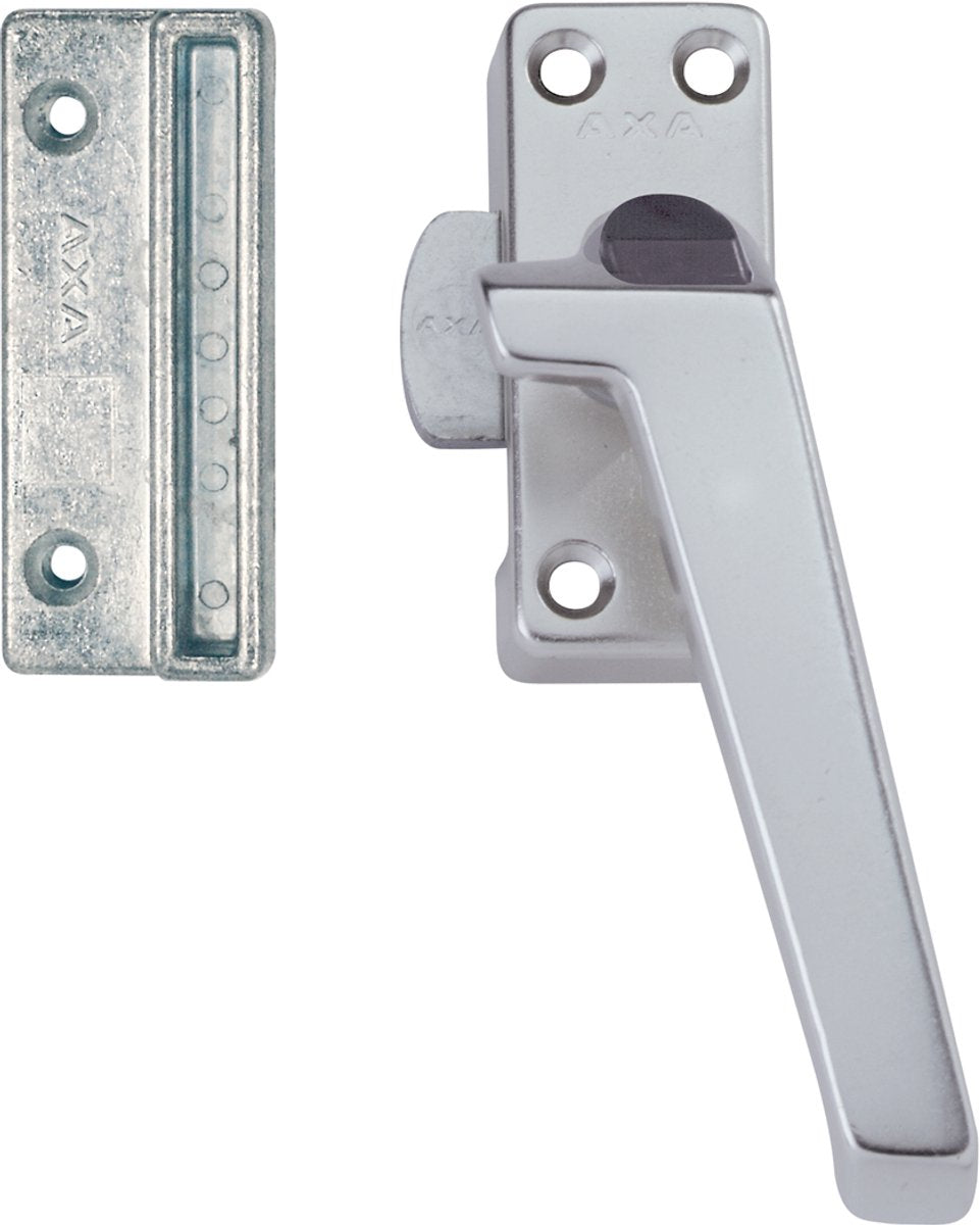Axa raamsluiting - 3308 - raamkruk - afsluitbaar met knop - rechts naar buiten draaiend - aluminium