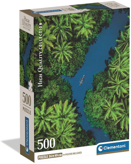 Clementoni - puzzel - 500 stukjes - tropisch luchtbeeld - puzzel voor volwassenen - high quality collection