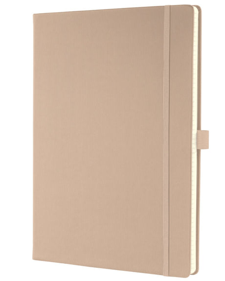 Sigel notitieboek conceptum pure a4 beige hardcover 194 pagina's 80 grams lijn