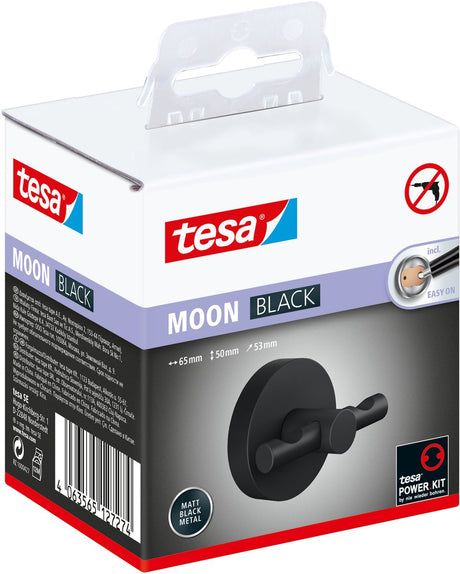 Tesa badjashaak moon black matzwart badkamer industrieel modern zelfklevend – 50x65x53mm