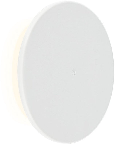 B.k.licht briloner – buiten wandlamp oplaadbaar – usb-c – dimbaar - warm wit licht – zwart – ø25