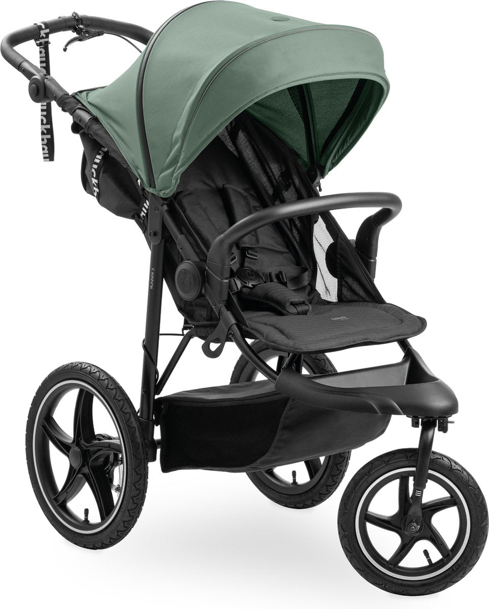 Hauck runner 3 - buggy - xl-luchtwielen - vering - jungle green
