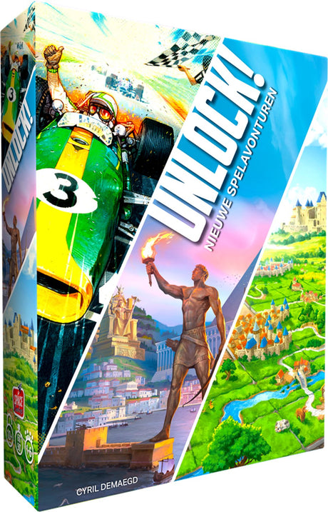 Space cowboys unlock! nieuwe spelavonturen | escape kaartspel met heat, carcassonne en 7 wonders | 1 tot 6 spelers | vanaf 10 jaar