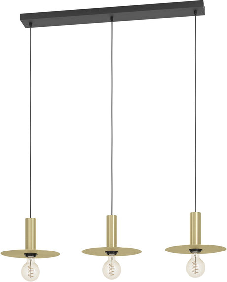 Eglo escandell hanglamp - e27 - 95 cm - goud - staal