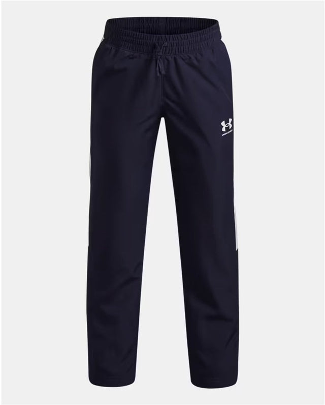 Under armour ua b rival wvn pant-blu jongens sportbroek - midnight navy - wit
