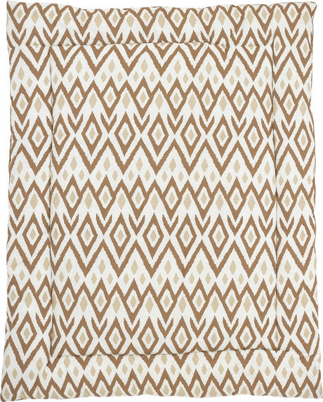 Meyco baby ikat boxkleed - sand toffee - 80x100cm