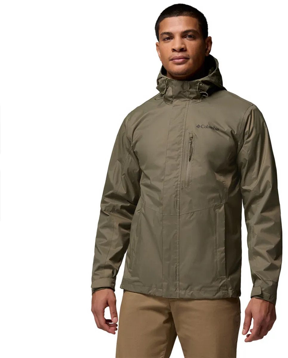 Columbia pouring adventure™ iii jacket heren outdoorjas - stone green