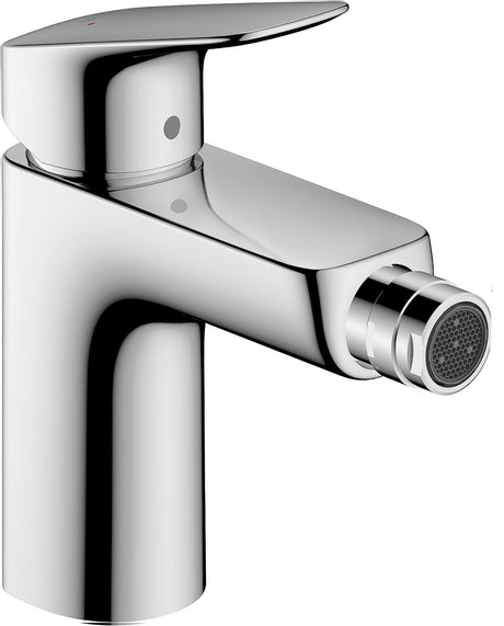 Hansgrohe logis 1 gats bidetkraan 100 met waste chroom