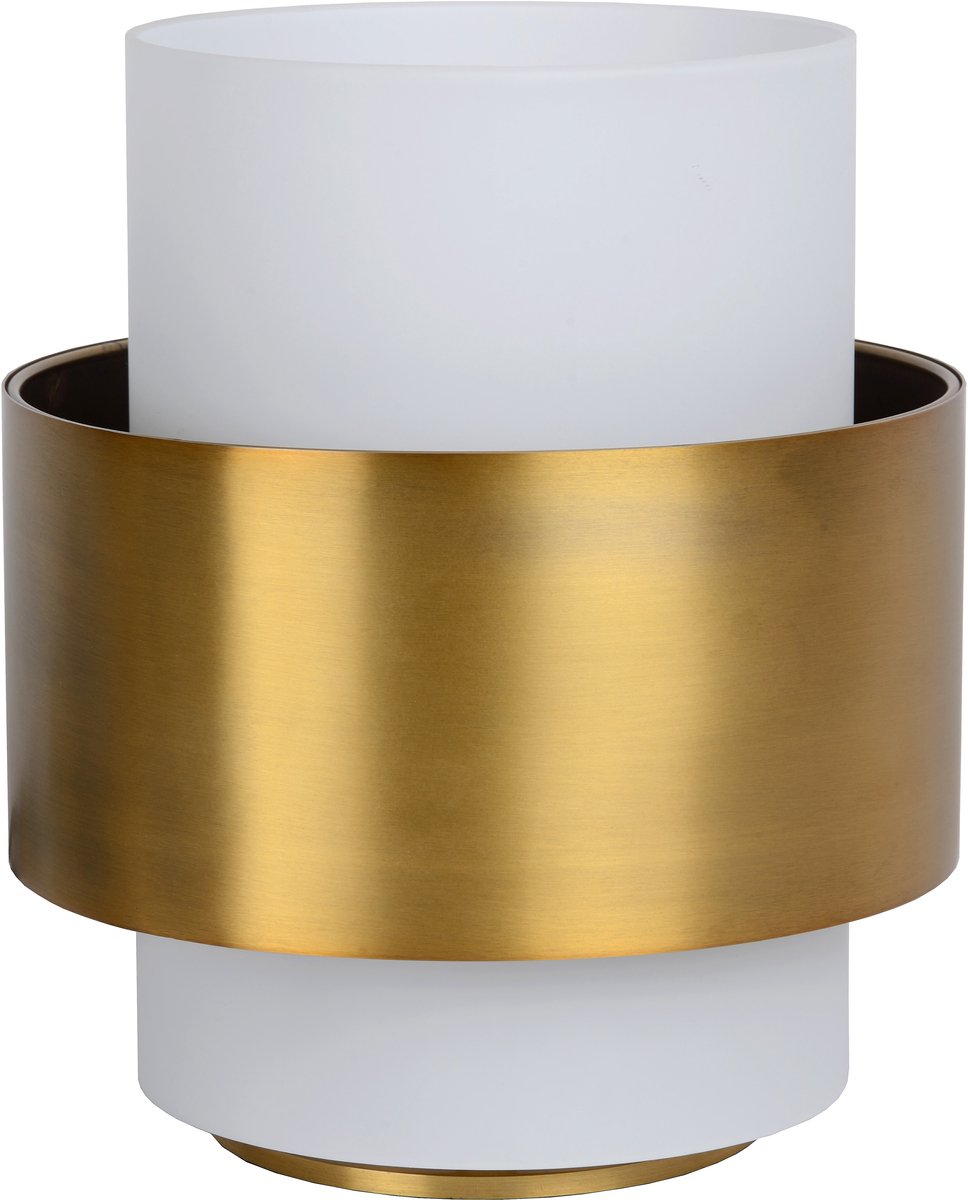 Lucide firmin - tafellamp - ø 20 cm - 1xe27 - mat goud messing
