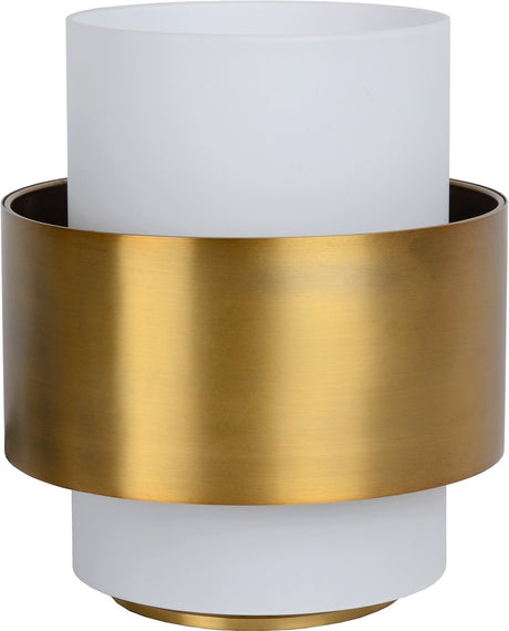 Lucide firmin - tafellamp - ø 20 cm - 1xe27 - mat goud messing