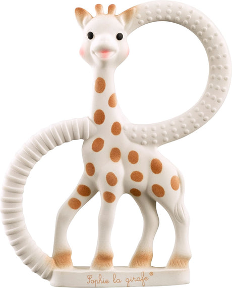 Sophie la girafe sophie de giraf soft bijtring - 100% natuurlijk rubber - voor doorkomende tandjes - 2 texturen - witte geschenkdoos - vanaf 0 maanden