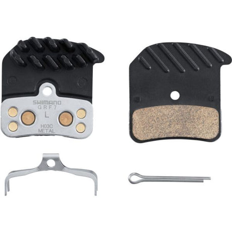 Shimano schijfremblokset h03c metal met koelvinnen