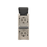 AC wall socket. 2-time+ra Vertik.