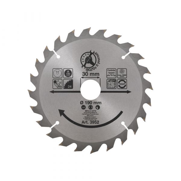 Saw Blade 190 mm., 24 denti