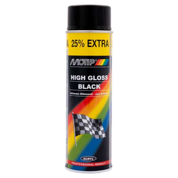 Lakier w sprayu Acryllic High Gloss Black 500 ml