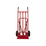 Hand truck red + support wheel.