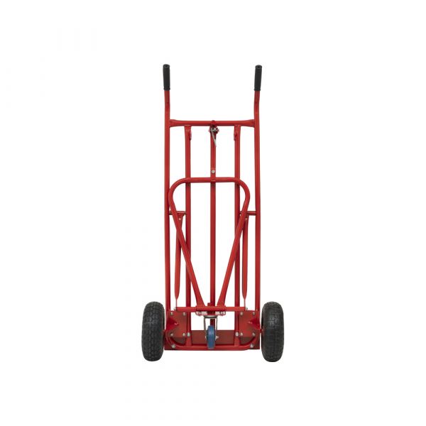 Hand truck red + support wheel.