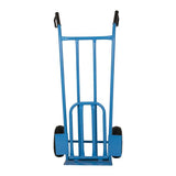 Mm steekwagen blauw + klep 200 kg.
