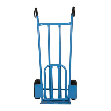Mm steekwagen blauw + klep 200 kg.