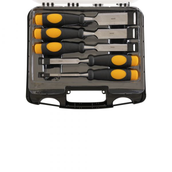 TopGear TopGear chisel set (wood) 5 -piece in suitcase