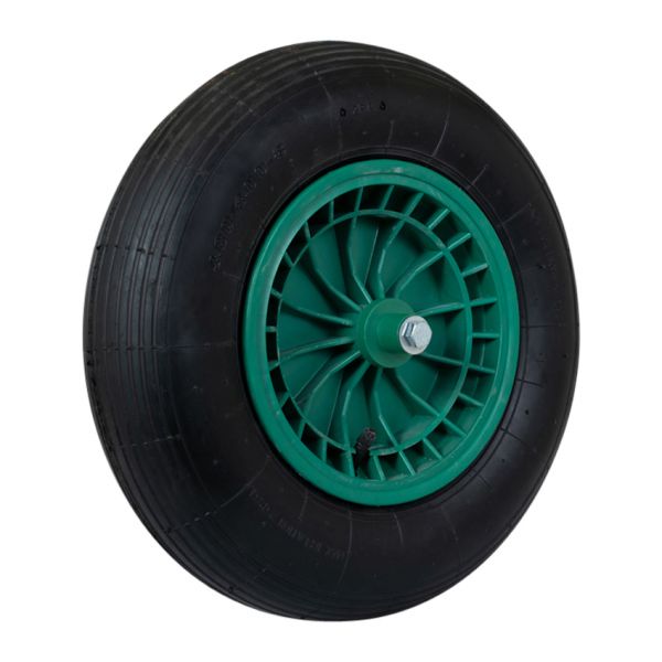 Roue 16x4 400x8 Green de jante en plastique Complet avec essieu