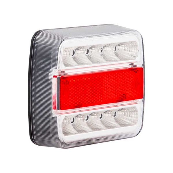 Trailergear achterlicht 98x105mm. led wit l=r