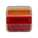 Trailergear achterlicht 10x10cm. led kleur