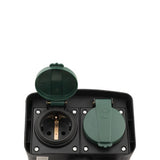 AC garden socket with skewers, 1.5 m.