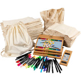 Creative company http: www.cchobby.nl groepsset-hobbyset-schoen-en-draagtassen-met-stiften-afm-27-5x30-cm-diverse-kleuren-1-set